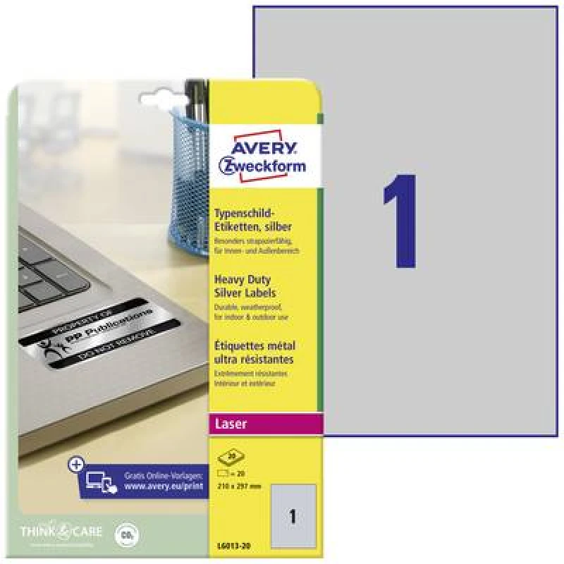 Image of Avery Silver Heavy Duty Labels