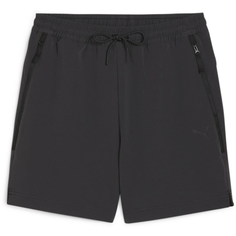 Image of Puma Mens Pumatech Fleece Jogger Shorts Puma Black male S