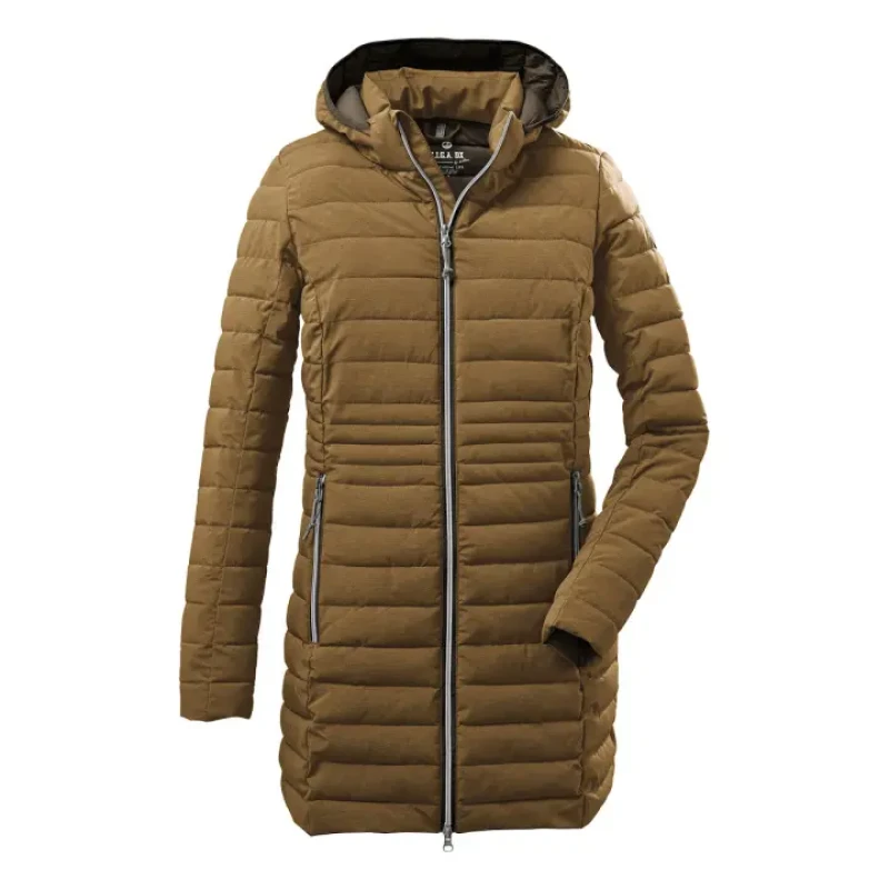 Image of Long quilted coat For Her Killtec Bacarya Marron Female 40