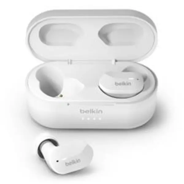 image of Belkin SoundForm AUC001BTWH True Wireless Bluetooth Earbuds