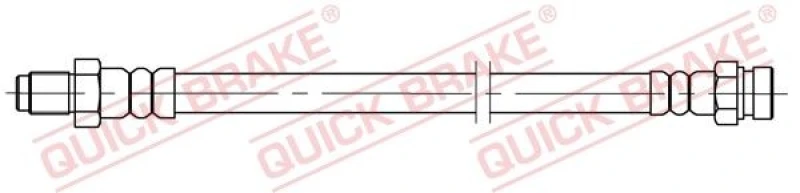Image of QUICK BRAKE Brake hose QUICK BRAKE 37.036