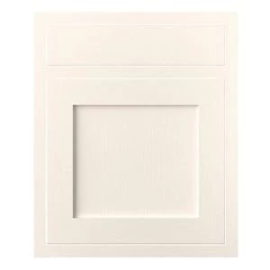 image of Cooke Lewis Carisbrooke Ivory Framed Drawerline door drawer front W600mm Pack of 1