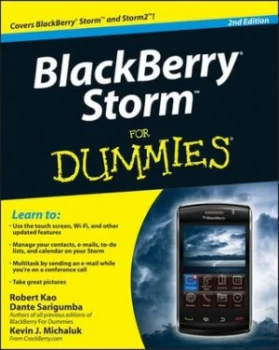 Image of Blackberry Storm for Dummies by Robert Kao Book