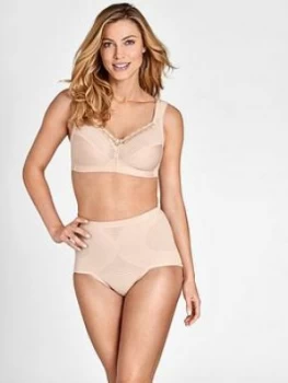 Miss Mary of Sweden Miss Mary Of Sweden Diamond Non Wired Cotton Bra With Cumfort Straps, Beige, Size 50E, Women