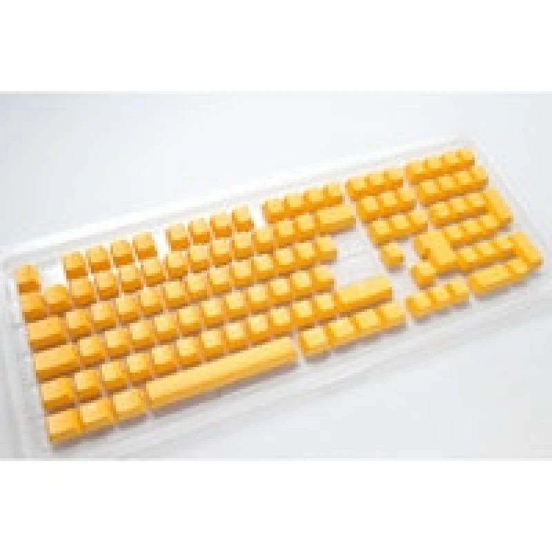 Image of Ducky Yellow PBT Seamless Double Shot UK Keycap Set
