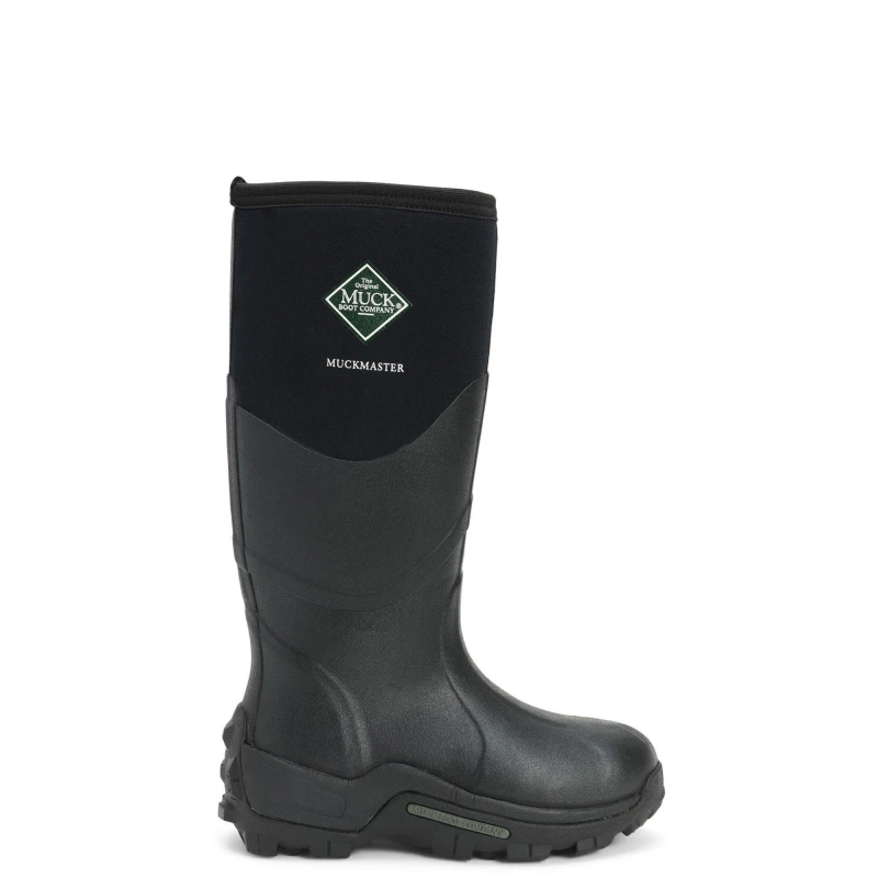 Image of Muck Boots Mens Womens Muck Master Neoprene Wellies Rain Boots - UK 4 Black unisex EA1085BK4