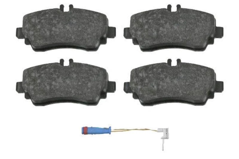 Image of Blue PRINT ADU174239 Brake pad set Front Axle, incl. wear warning contact, with fastening material Brake Pad Set,disc brake (402)