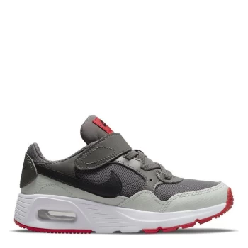 image of Nike Max SC Trainers - Grey/Black/Red