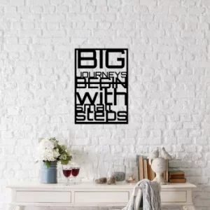 Image of Big Journey Black Decorative Metal Wall Accessory
