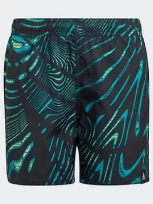 Image of adidas Souleaf Shorts, Black, Size 3-4 Years