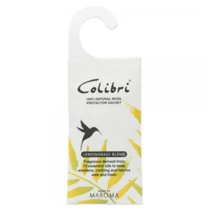 Image of Colibri Wool Protect Hanging Sachet Lemongrass (Pack of 10)