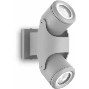 Image of 01-ideal Lux - XENO Gray wall light 2 bulbs
