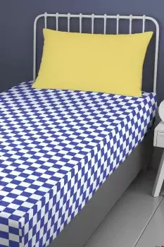 image of 'Beckett Stripe' Easy Care 25cm Fitted Bed Sheet