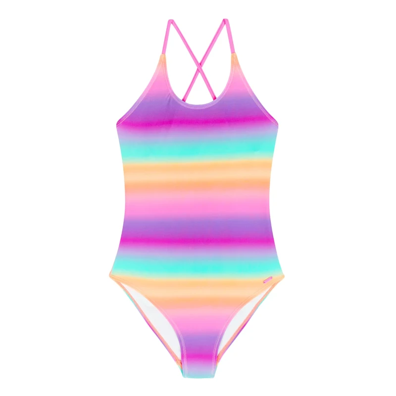 Image of Protest One Piece swimsuit for girls Protest Rainbow Orange Female 10 ans