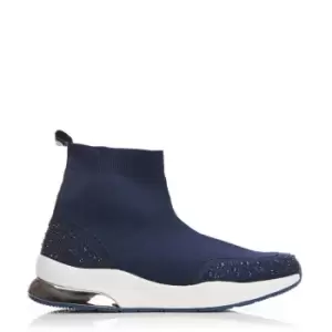 Image of Moda in Pelle Bronsie Slip On Trainers - Blue