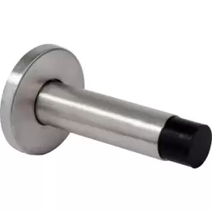 Eclipse Satin Stainless Steel Projection Door Stop 75mm in Silver