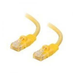 image of C2G .5m Cat5E 350 MHz Snagless Patch Cable - Yellow