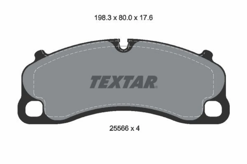 Image of Brake pad set TEXTAR 2556601