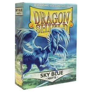Image of Dragon Shield Matte - Sky Blue 60 Sleeves In Box - 10 Packs