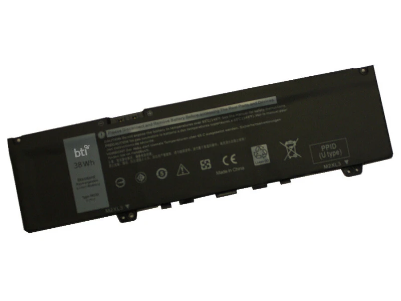 Image of BTI BTI 38Wh 3 cell F62G0 compatible battery for DELL INSPIRON 13 7370 INSPIRON 13 5370 INSPIRON 7380 INSPIRON 7386 2-IN 1 INSPIRON 7373 2-IN1 F62G0-B