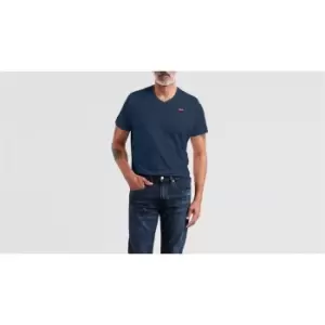 image of Levis Levis Short Sleeve Organic V Neck T Shirt - Blue