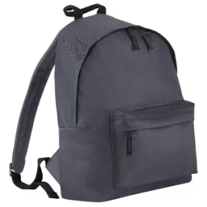 Image of Bagbase Fashion Backpack / Rucksack (18 Litres) (Pack of 2) (One Size) (Graphite)