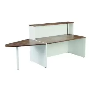 Image of Reception Unit 1600 with Extension - Dark Walnut