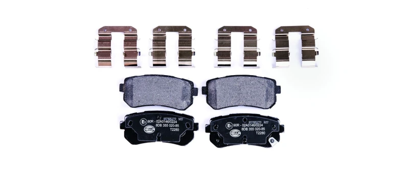 Image of HELLA Brake pad set HELLA 8DB 355 020-851