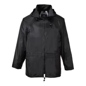 image of Classic Mens Rain Jacket Black 4XL