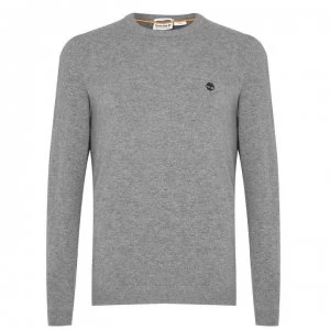 image of Timberland Cohas Brook Crew Jumper - Med Grey Hthr