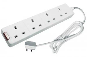 Image of CED 4-Way Extension Lead 13amp 5m Neon White