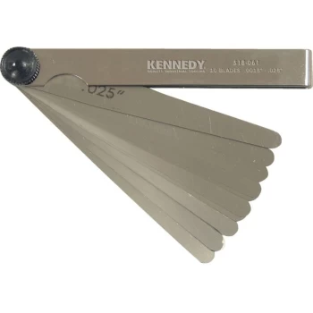 Image of 4' 10 Blade Imperial Feeler Gauge - Kennedy