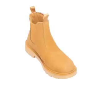 Image of Grafters Mens Grinder Safety Twin Gusset Leather Dealer Boots (11 UK) (Honey Nubuck)