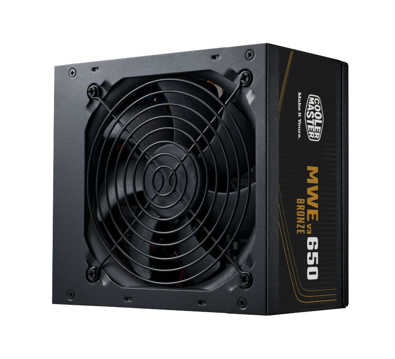 Image of Cooler Master MWE 650w PSU ATX 3.1 Bronze Rated Power Supply Unit - MPE-6501-ACABW-3BUK