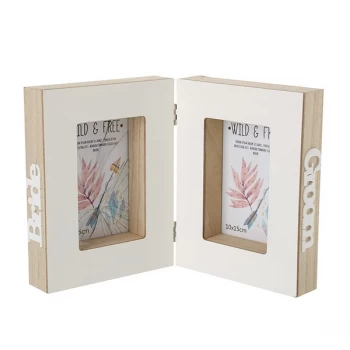 Image of Wooden Photo Frame Bride Groom By Heaven Sends