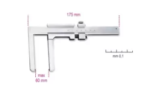 image of Beta Tools 1650FD Brake Disc Caliper/Gauge - Accurate to 0.1mm 016500050