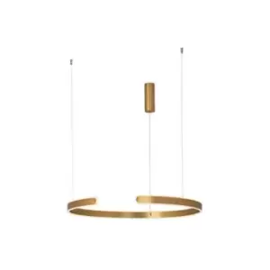 image of Larissa Lighting - Larissa Ilio Ceiling Pendant Light 40W 3000K Aluminium Antique Brushed Gold