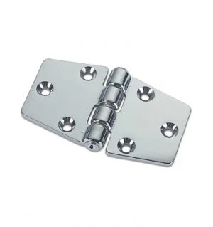 Image of Tapered Double Tail Hinges in Brass or Chromium plated