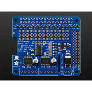 Image of Adafruit 2348 Stepper Motor & DC HAT for Raspberry Pi A+, B+ or 2