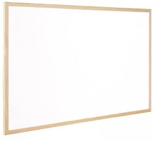 image of Qconnect Whiteboard Woodframe 120x90cm