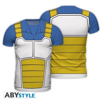 Image of Dragon Ball - Replica "Vegeta" Mens Large T-Shirt - Mult-colour