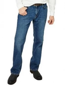 Image of Joe Browns Very Vintage Straight Jeans, Vintage Wash, Size 34, Inside Leg Regular, Men