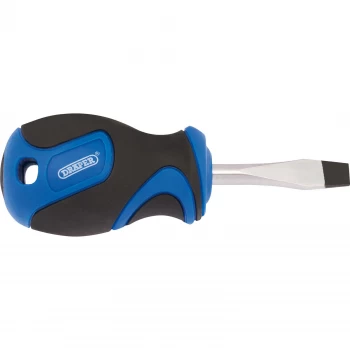 Image of Draper Soft Grip Plain Slot Screwdriver 38mm x 6mm