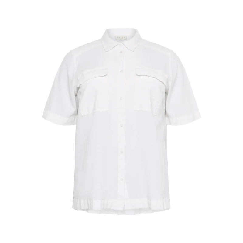 Image of KAFFE Curve Woman's shirt KAFFE Curve Nana Liah Blanc Female 46