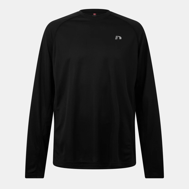 Image of Newline Mens Long-Sleeve Performance Running Top Black male 2X Large