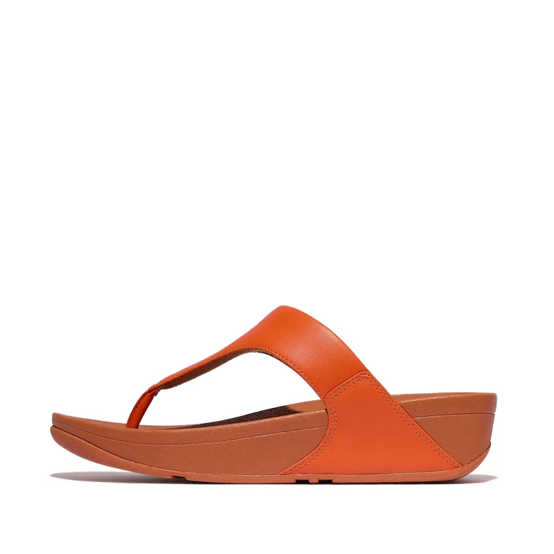 Image of FitFlop Womens sandals FitFlop Lulu Toepost Orange Female 37