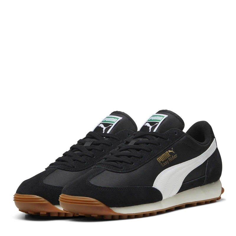 Image of Puma Mens Easy Rider Vintage Low-Top Trainers Black/White male 8.5 (42.5)