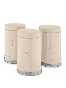 Image of Tower Belle Set Of 3 Canisters - Chantilly