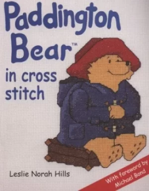 Image of Paddington Bear in cross stitch by Leslie Norah Hills