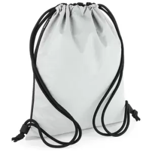 image of Unisex Reflective Gymsac (One Size) (Silver Reflective) - Bagbase